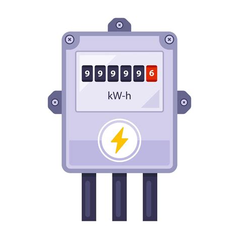 electricity meter vector